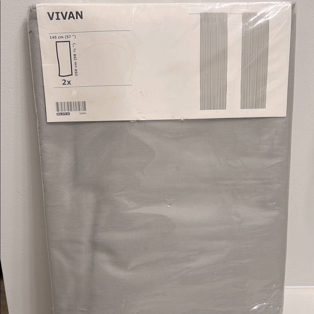 IKEA Vivan Gray Curtains